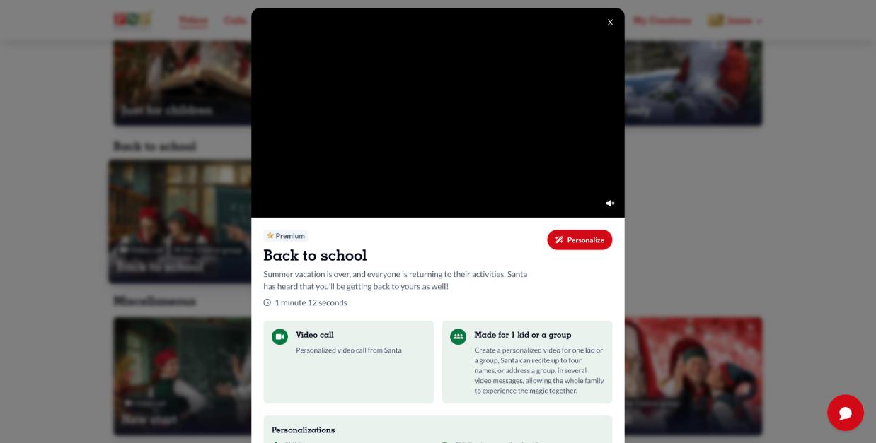 Video details showing its formats